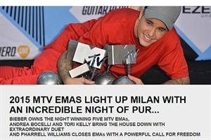 PR/Pressemitteilung: 2015 MTV EMA