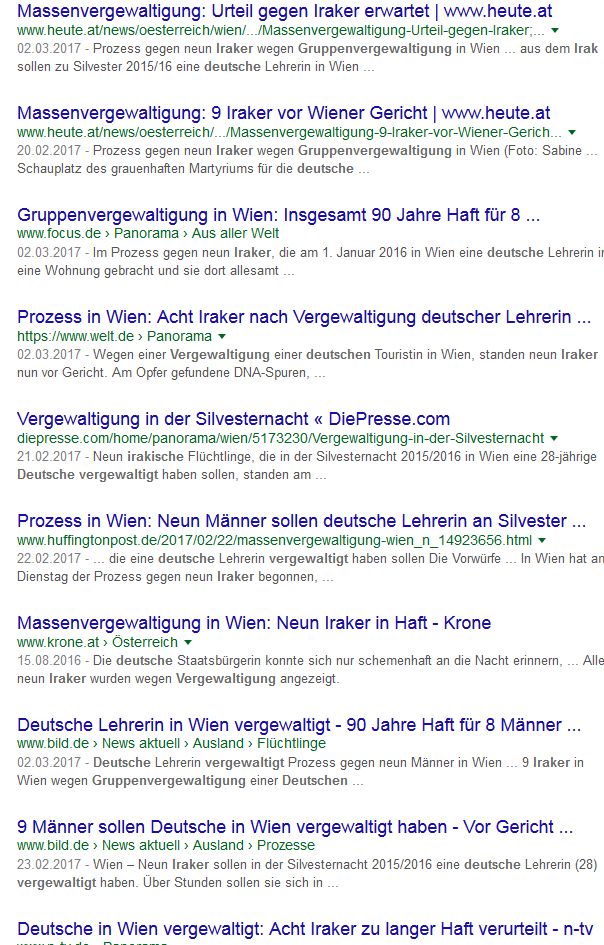 Die angesoffenen Schülerinnen und Studentinnen sowie die auch dadurch überforderten Migranten