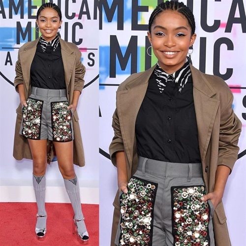 Yara Shahidi looking forever chic in Prada