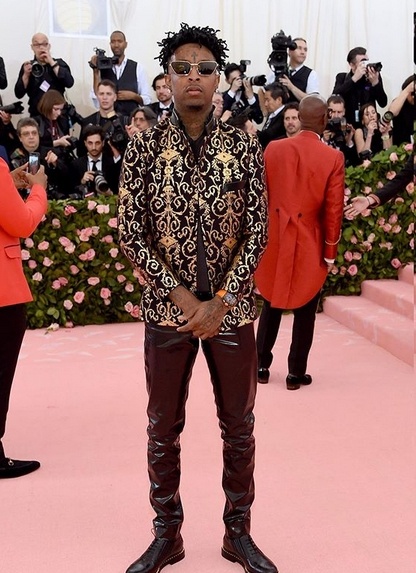 21 Savage in Dapper Dan